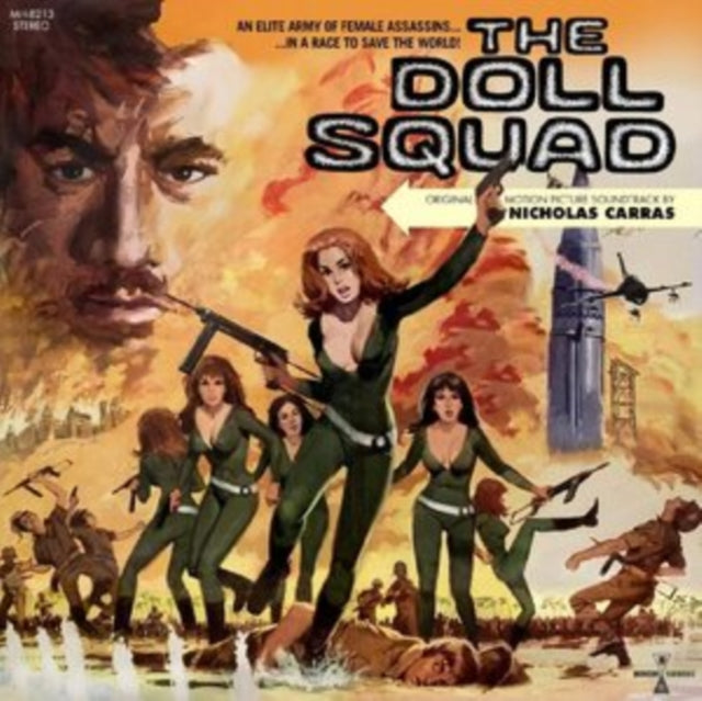 Nicholas Carras - Doll Squad Original Motion Picture Soundtrack (Transparent Green LP Vinyl/DVD) Vinyl Record