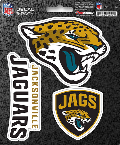 NFL Official Team Sticker Mats - Set of 3 Stickers Officially Licensed