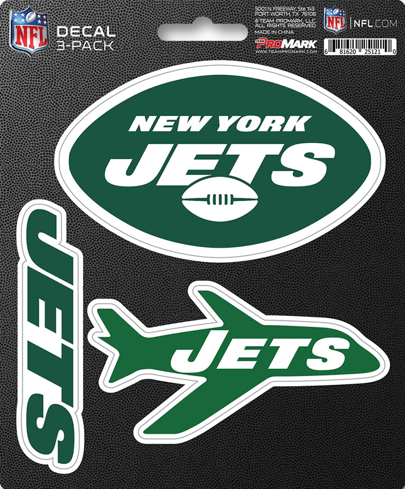 NFL Official Team Sticker Mats - Set of 3 Stickers Officially Licensed