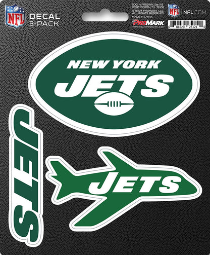 NFL Official Team Sticker Mats - Set of 3 Stickers Officially Licensed