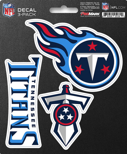 NFL Official Team Sticker Mats - Set of 3 Stickers Officially Licensed