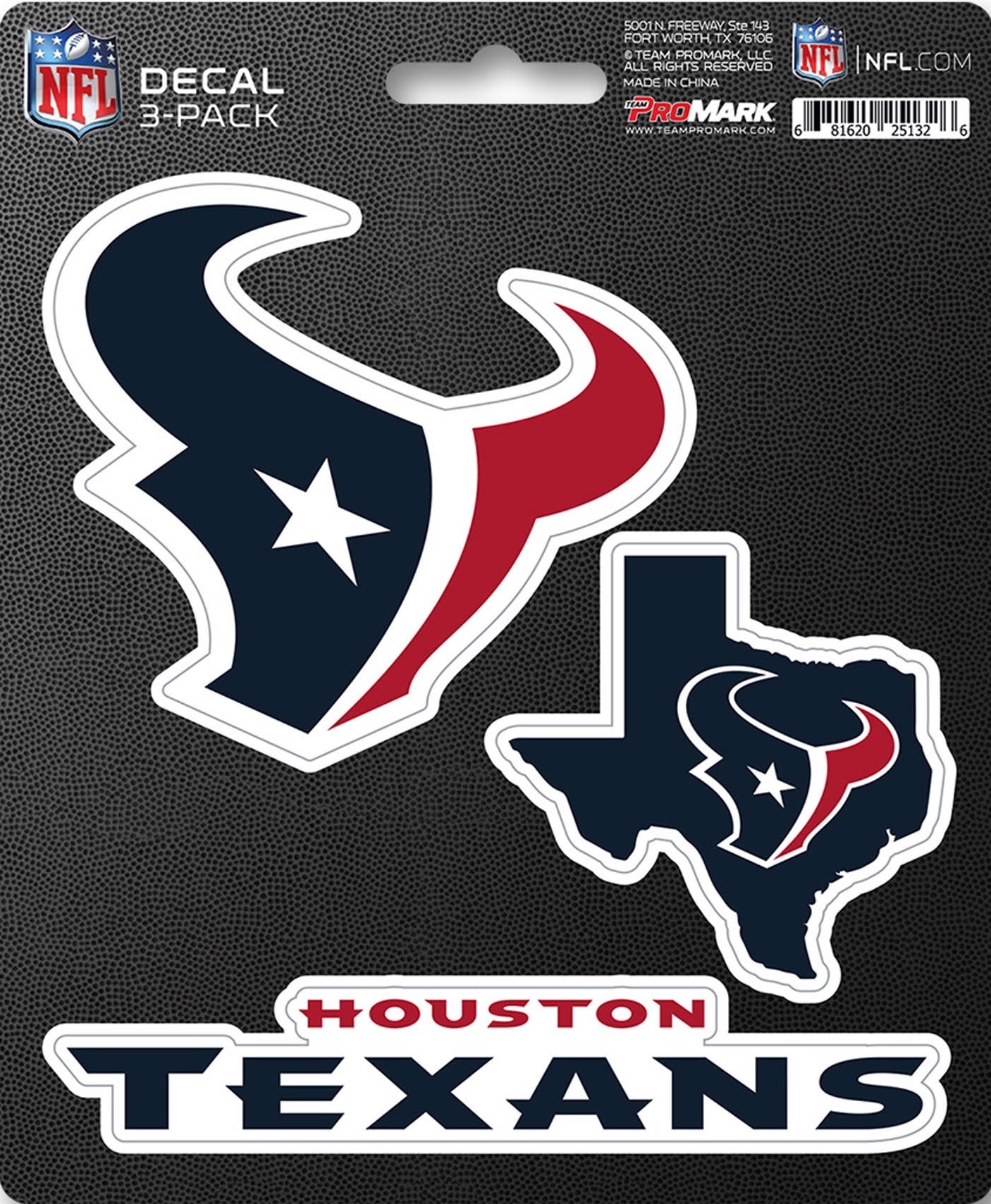 NFL Official Team Sticker Mats - Set of 3 Stickers Officially Licensed