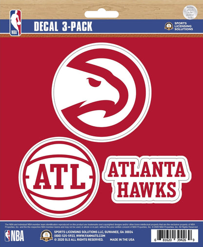 NBA Official Team Sticker Mats - Set of 3 Stickers Officially Licensed