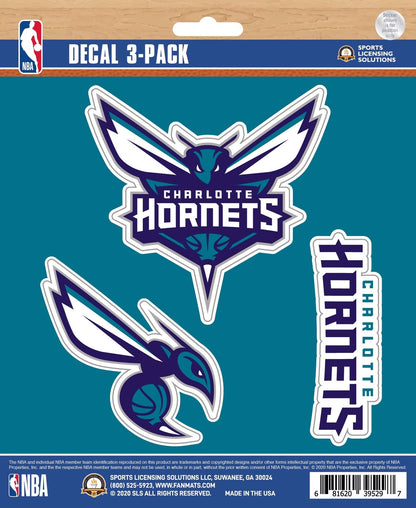 NBA Official Team Sticker Mats - Set of 3 Stickers Officially Licensed