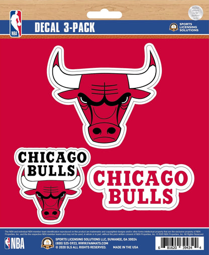 NBA Official Team Sticker Mats - Set of 3 Stickers Officially Licensed