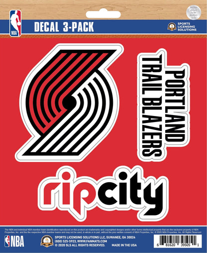 NBA Official Team Sticker Mats - Set of 3 Stickers Officially Licensed