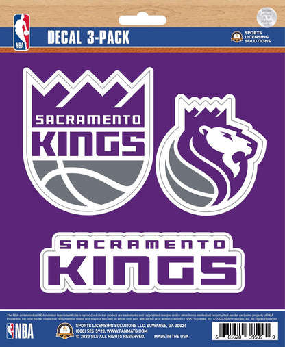 NBA Official Team Sticker Mats - Set of 3 Stickers Officially Licensed