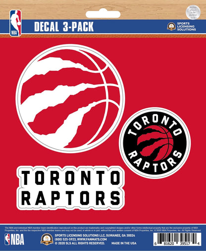NBA Official Team Sticker Mats - Set of 3 Stickers Officially Licensed