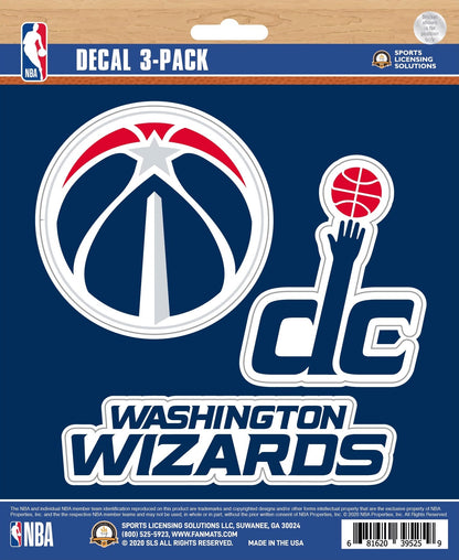 NBA Official Team Sticker Mats - Set of 3 Stickers Officially Licensed