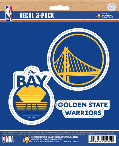 NBA Official Team Sticker Mats - Set of 3 Stickers Officially Licensed