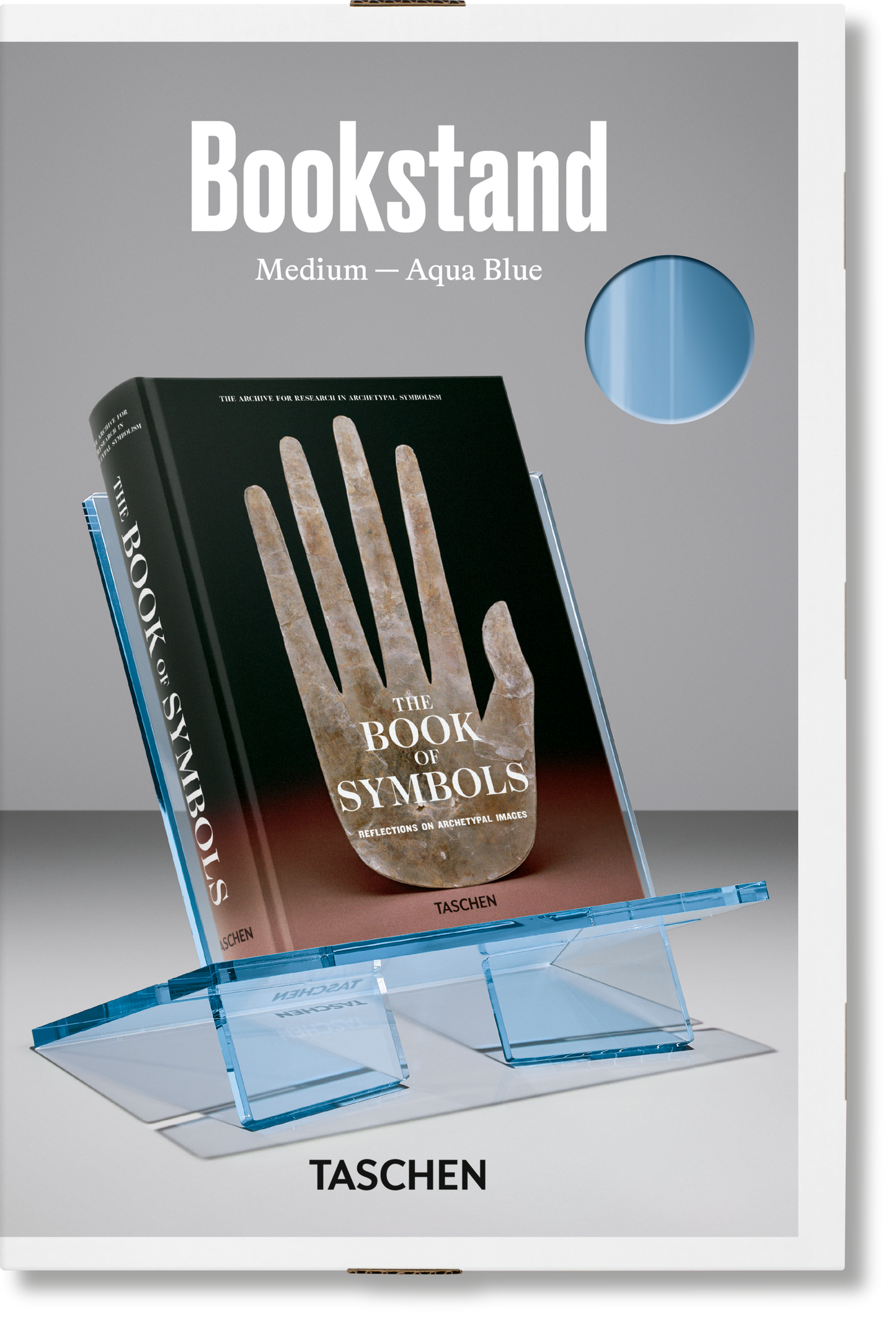 Bookstand. Medium. Aqua Blue Book