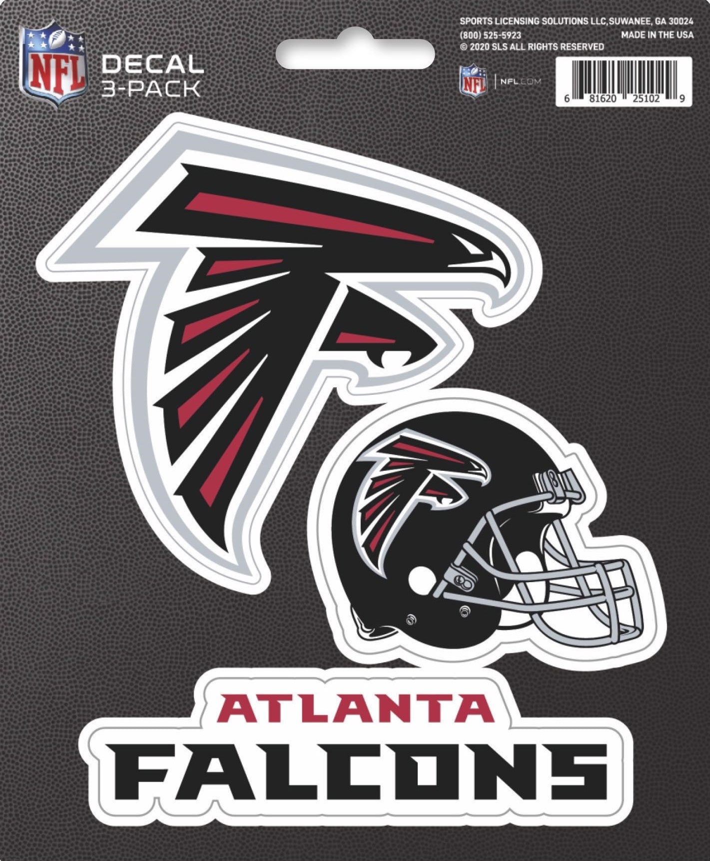 NFL Official Team Sticker Mats - Set of 3 Stickers Officially Licensed