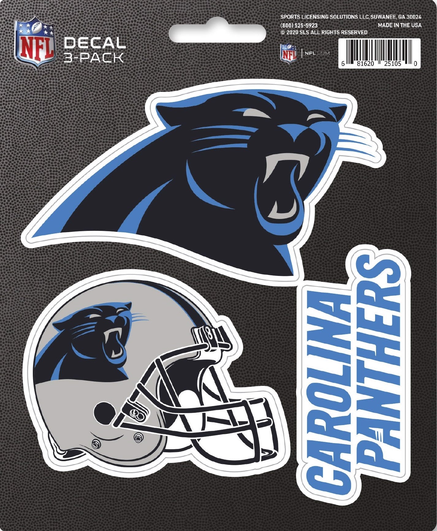 NFL Official Team Sticker Mats - Set of 3 Stickers Officially Licensed