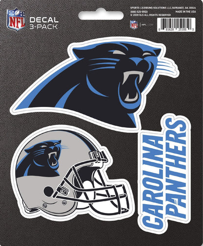 NFL Official Team Sticker Mats - Set of 3 Stickers Officially Licensed