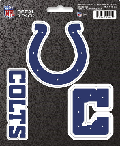 NFL Official Team Sticker Mats - Set of 3 Stickers Officially Licensed