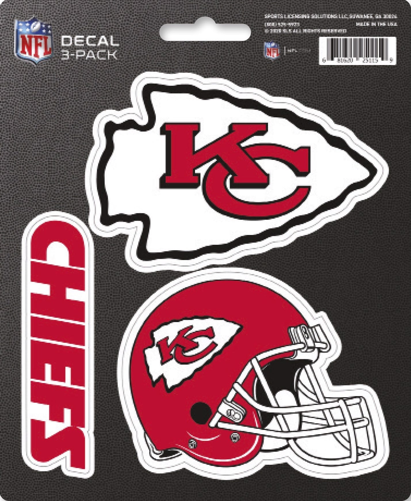 NFL Official Team Sticker Mats - Set of 3 Stickers Officially Licensed
