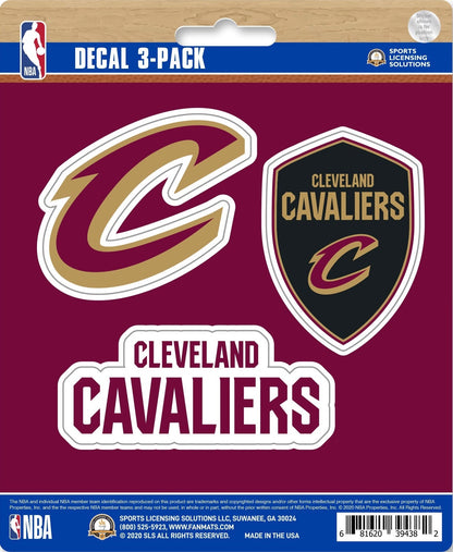 NBA Official Team Sticker Mats - Set of 3 Stickers Officially Licensed