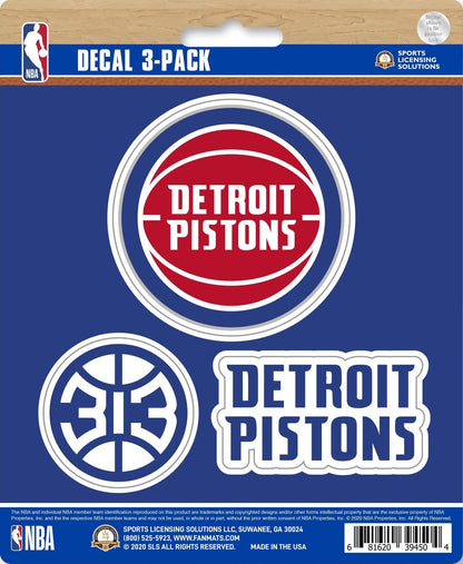 NBA Official Team Sticker Mats - Set of 3 Stickers Officially Licensed
