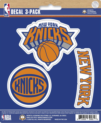 NBA Official Team Sticker Mats - Set of 3 Stickers Officially Licensed