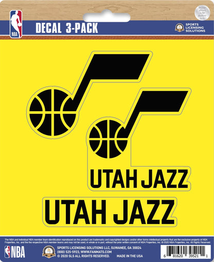 NBA Official Team Sticker Mats - Set of 3 Stickers Officially Licensed