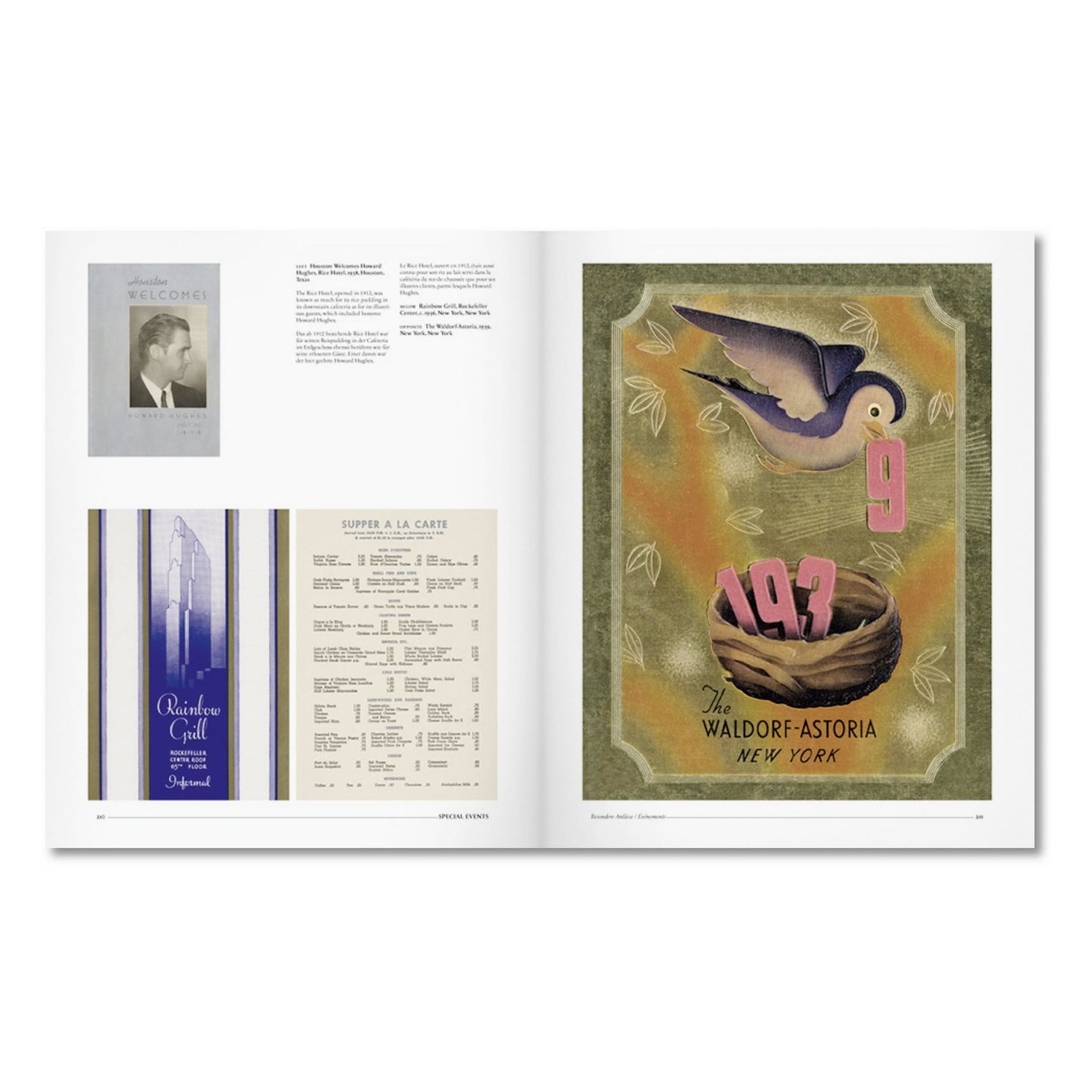 Menu Design in America (German, French, English) Book