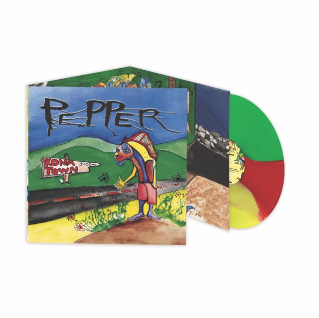 Pepper - Kona Town (Red, Green, & Yellow Striped LP Vinyl) Vinyl Record