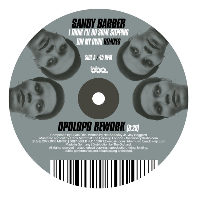 Sandy Barber - I Think I'll Do Some Stepping (On My Own) Remixes - LP Vinyl Record