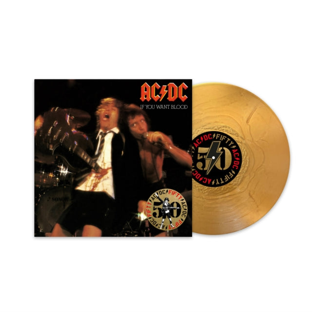 Ac/Dc - If You Want Blood Youƒ??Ve Got It (50Th Anniversary/Gold Color LP Vinyl) Vinyl Record