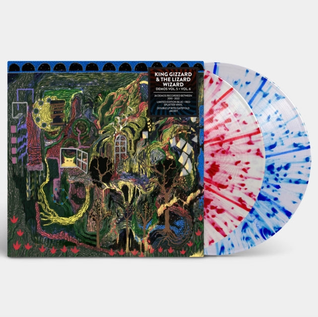 King Gizzard & The Lizard Wizard - Demos Vol. 5 + Vol. 6 (2LP/Red & Blue Splatter Vinyl) Vinyl Record