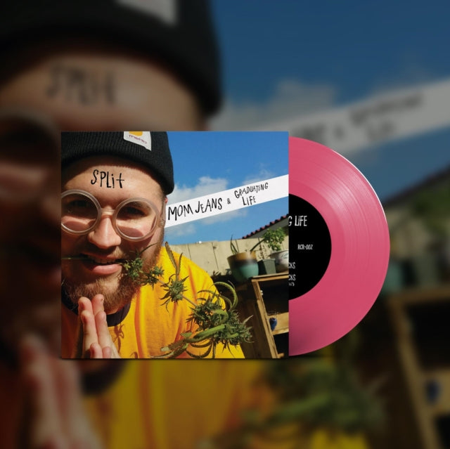 Mom Jeans. - Mom Jeans./Graduating Life - Split (Hot Pink Vinyl) Vinyl Record