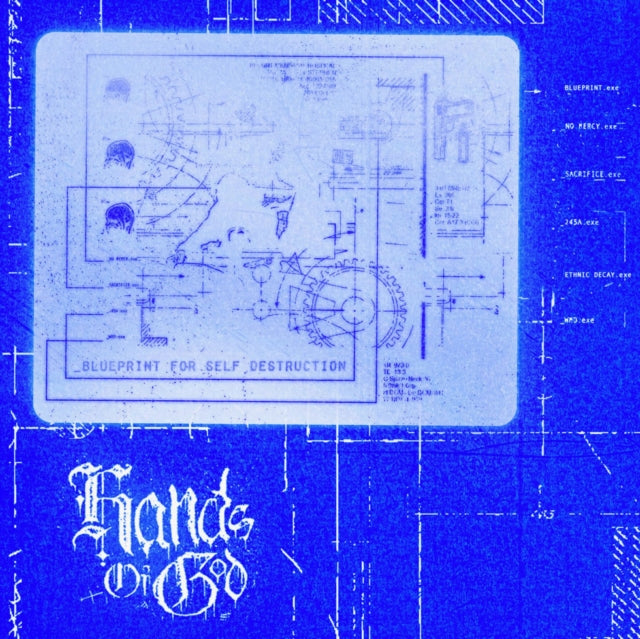 Hands Of God - Blueprint For Self Destruction (Clear/Transparent Blue Butterfly LP Vinyl) Vinyl Record
