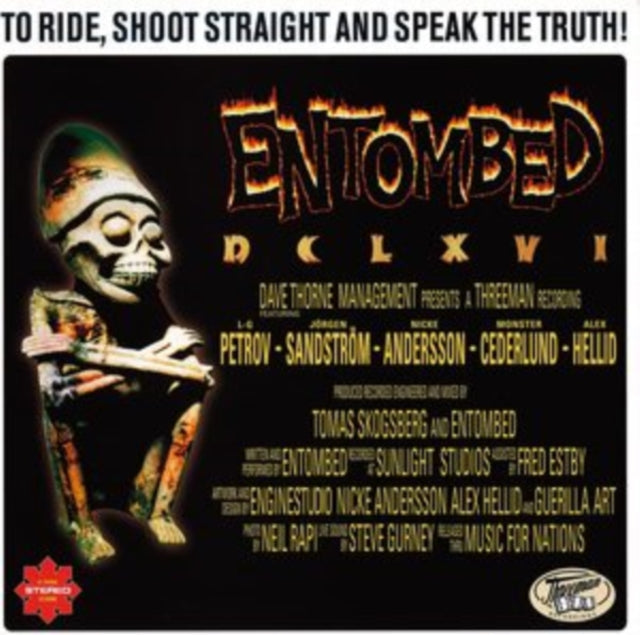 Entombed - Dclxvi - To Ride, Shoot Straight & Speak The Truth - LP Vinyl Record