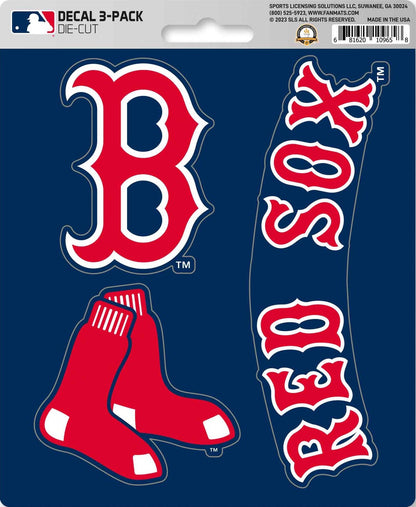 MLB Official Team Sticker Mats - Set of 3 Stickers Officially Licensed
