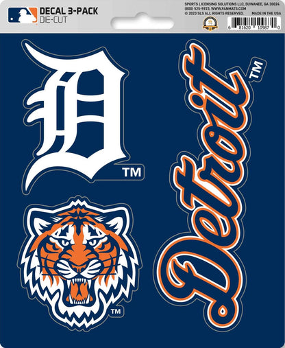 MLB Official Team Sticker Mats - Set of 3 Stickers Officially Licensed