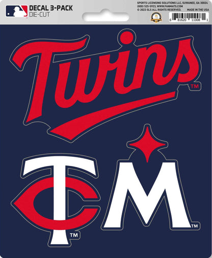 MLB Official Team Sticker Mats - Set of 3 Stickers Officially Licensed
