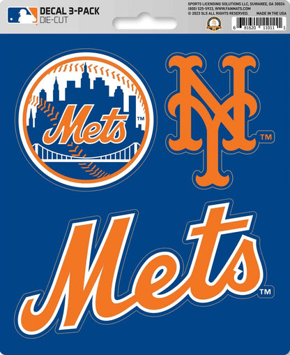 MLB Official Team Sticker Mats - Set of 3 Stickers Officially Licensed