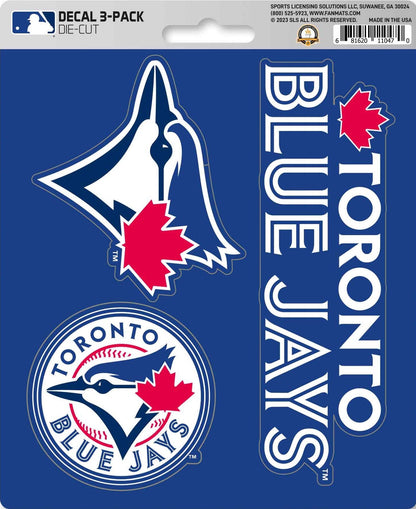 MLB Official Team Sticker Mats - Set of 3 Stickers Officially Licensed