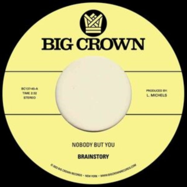 Brainstory - Nobody But You B/W Gift Of Life - 7 Inch Vinyl Record