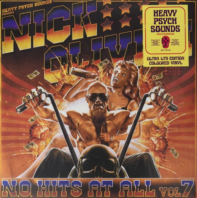 Nick Oliveri - N.O. Hits At All Vol. 7 (Red/Yellow/Transparent Purple Striped LP Vinyl)