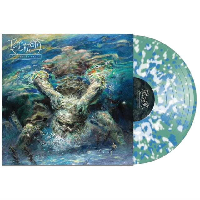 Psycroptic - Divine Council (Clear W/ Blue, Sea Green & White Splatter LP Vinyl) Vinyl Record