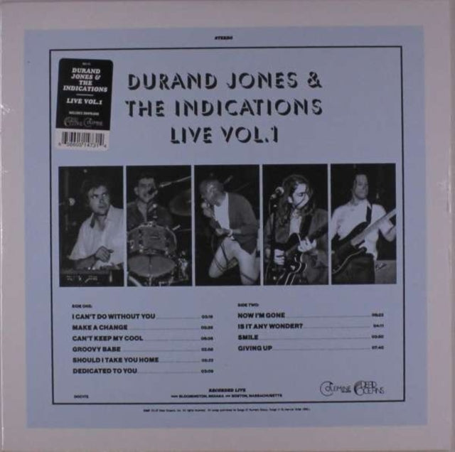 Durand & The Indications Jones - Durand Jones & The Indications: Live Vol. 1 - LP Vinyl Record