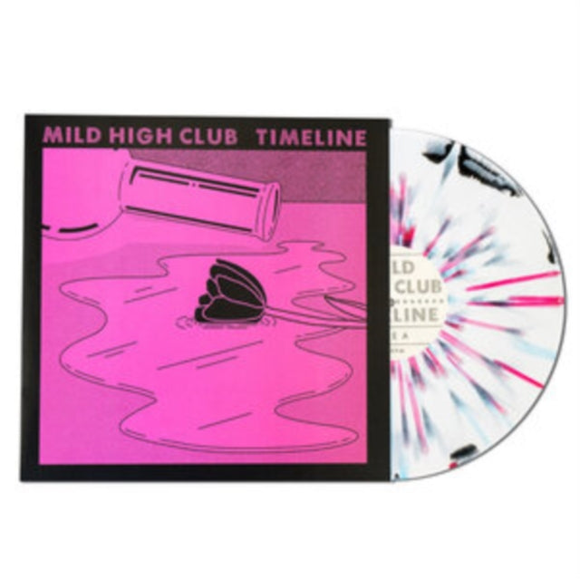Mild High Club - Timeline (White With Pink, Black & Blue Splatter LP Vinyl) Vinyl Record