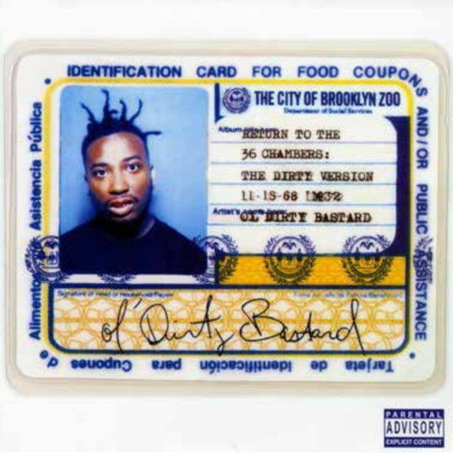 Ol Dirty Bastard - Return To The 36 Chambers: The Dirty Version (2LP) Vinyl Record
