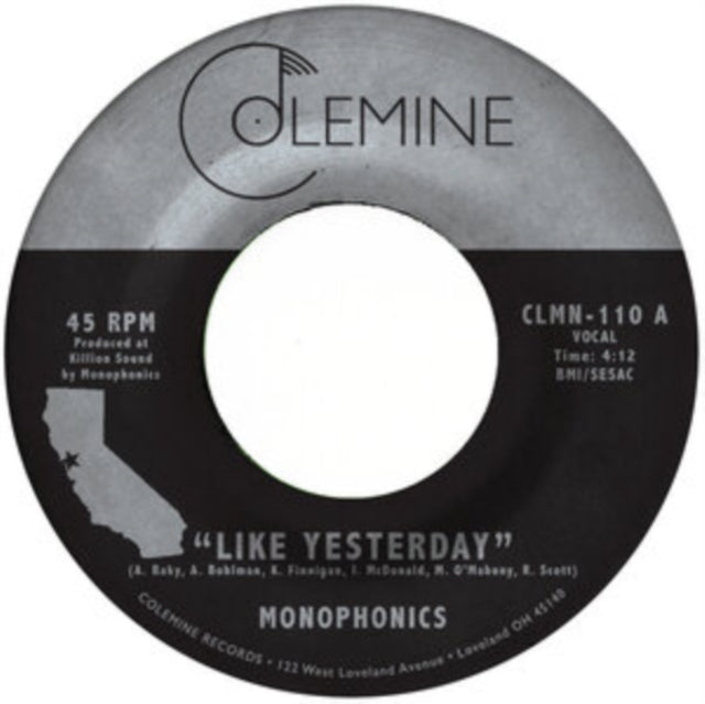 Monophonics - Like Yesterday / Freedom (Clear Vinyl) Vinyl Record