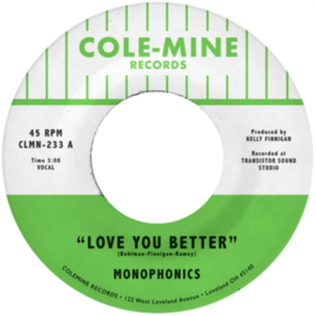 Monophonics & Kelly Finnigan - Love You Better / The Shape Of My Teardrops (Opaque Natural 7Inch) - 7 Inch Vinyl Record