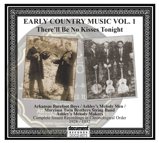 Various Artists - There'll Be No Kisses Tonight: Early Country Music Vol.1  Music CD