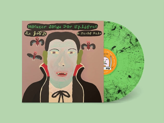 Jad & David Fair - Monster Songs For Children (Lime With Black Swirl LP Vinyl) Vinyl Record