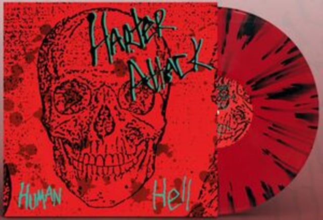 Harter Attack - Human Hell (Red / Black Splatter LP Vinyl) Vinyl Record