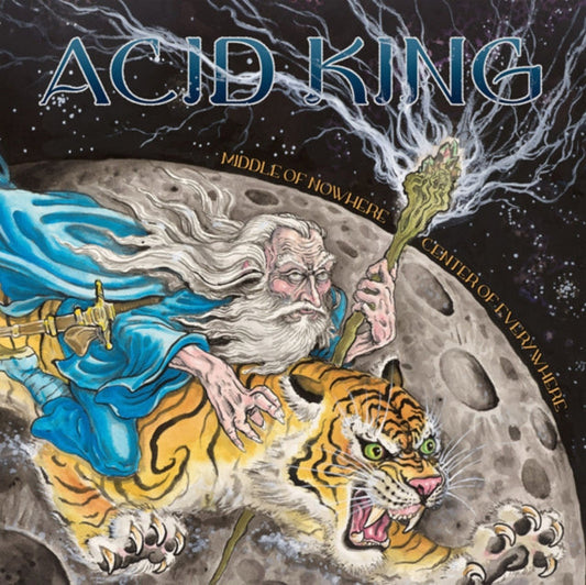 Acid King - Middle Of Nowhere, Center Of Everywhere (Transparent Blue Vinyl/2LP/Screen-Printed Side D) Vinyl Record