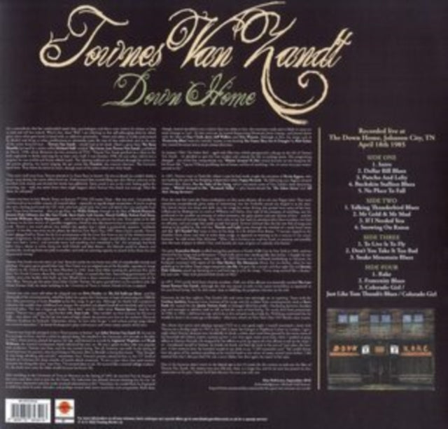 Townes Van Zandt - Down Home (2LP) Vinyl Record